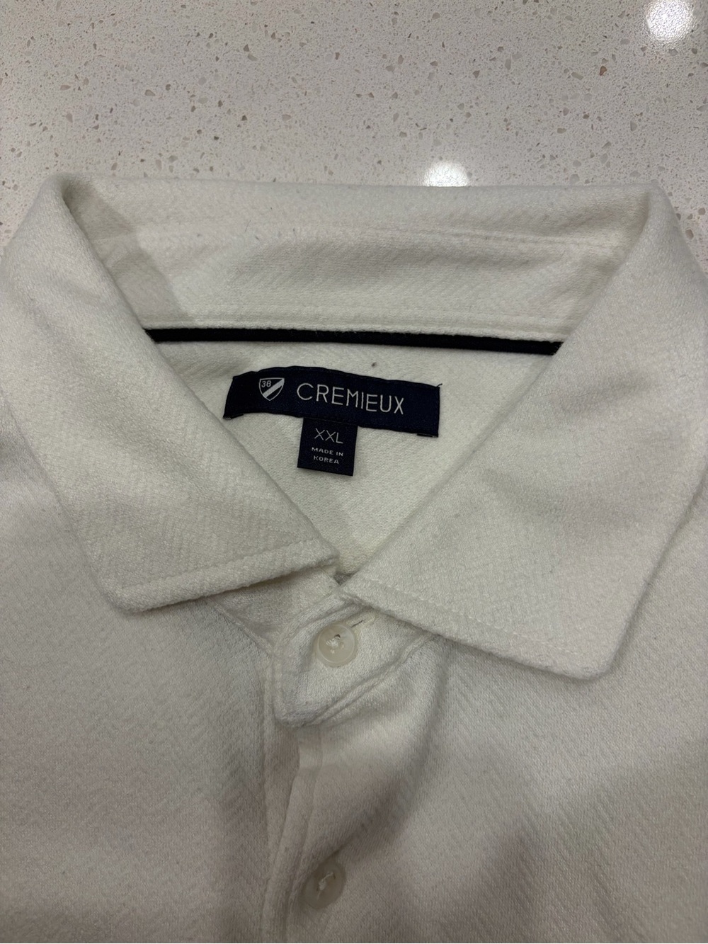 Daniel Cremieux Men's Off-White Polo with Contrast Trim